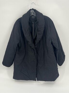 Ontwelfth Black Shawl-Collar Puffer Coat